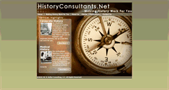 Desktop Screenshot of historyconsultants.net